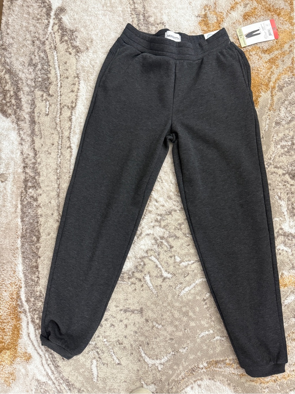 Mondetta womens Charcoal Gray Jogger Sweatpants